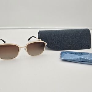 Sojos Women's Gold Sunglasses